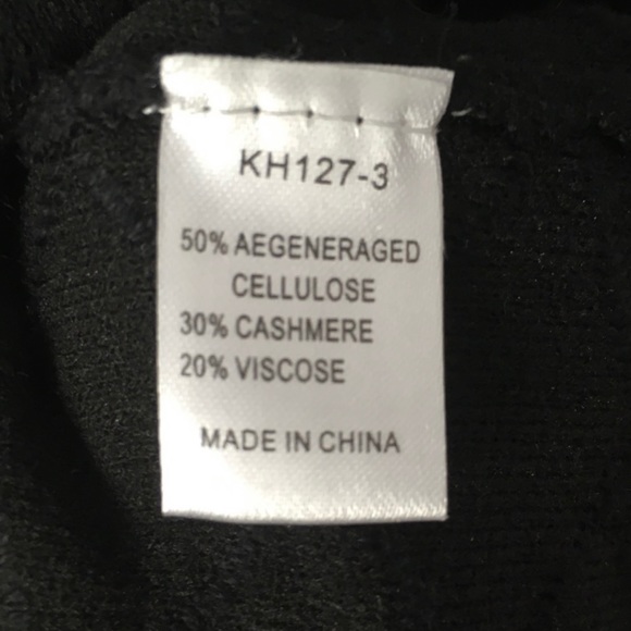 Kerisma Black Long Fitted Sleeve Hi Low Textured Stretchy open front - Picture 2 of 6